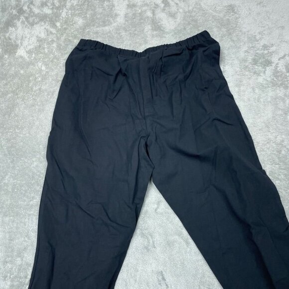 Women With Control Black Elastic Waist Pants Size LP Made In Vietnam a0356 - Picture 8 of 10